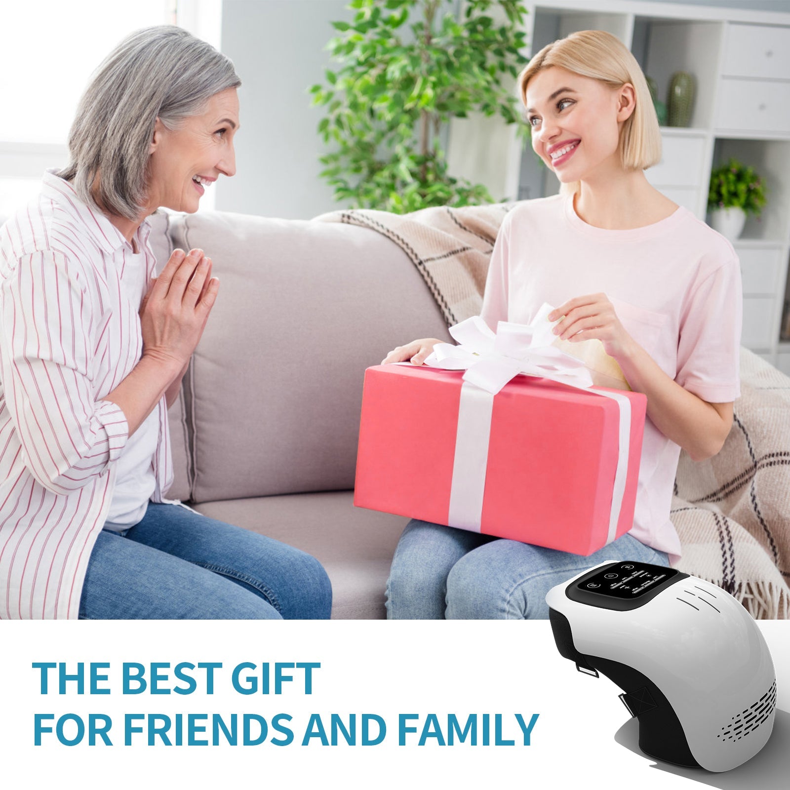 Infrared Heat & Vibration Knee Massager with Compression - Cedenova Store