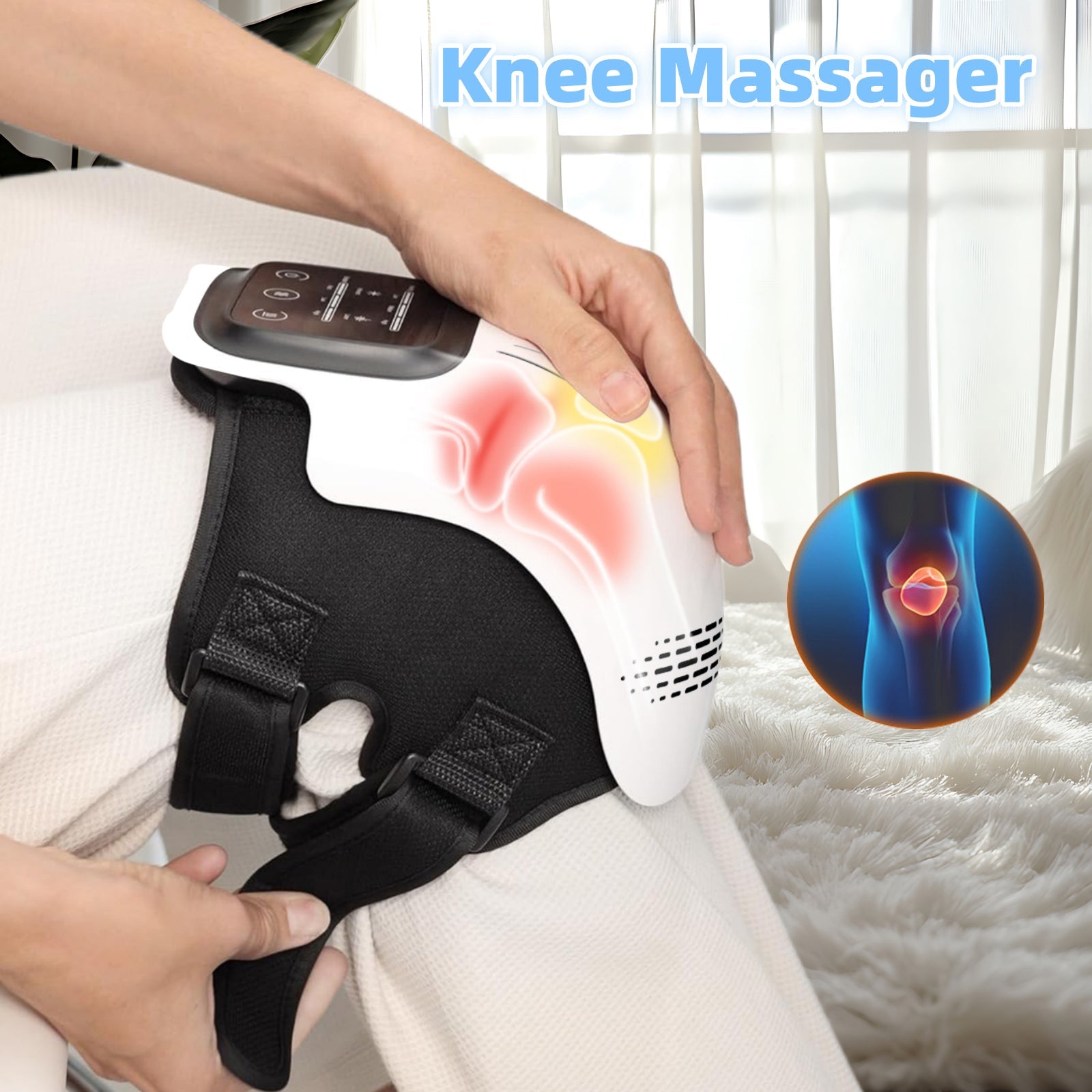 Infrared Heat & Vibration Knee Massager with Compression - Cedenova Store